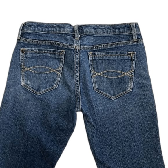 Abercrombie and Fitch Denim Blue Jean Long Board 22" Long 15" Inseam - Picture 4 of 5